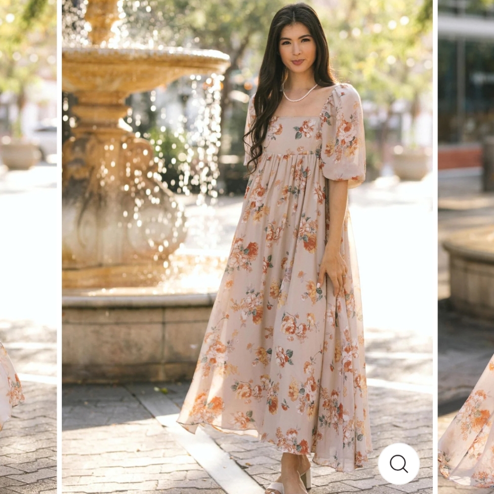NWT STORIA Remi Babydoll Maxi Dress